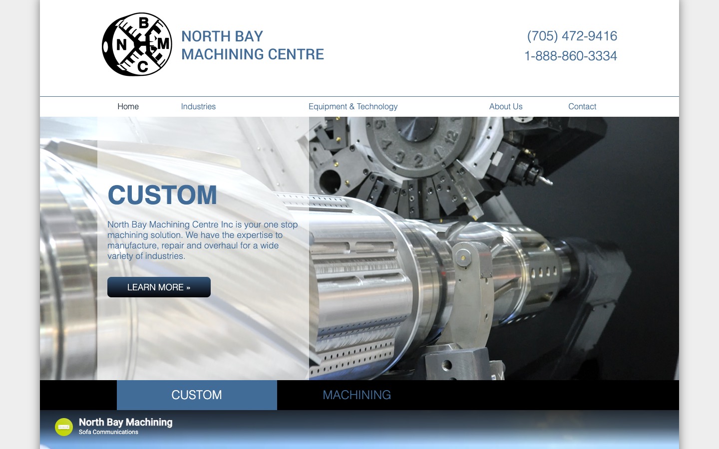 The current homepage